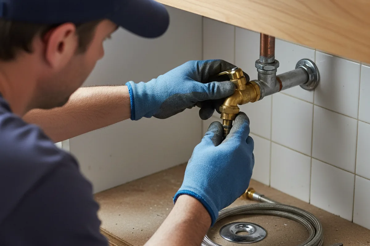 Shutoff valve and fitting work during Repiping in Dexter